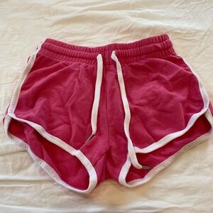GARAGE pink booty sweat shorts